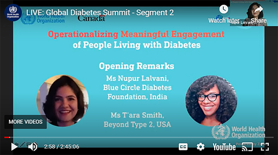 2 profile photos in circles on torquoise background with red and white text