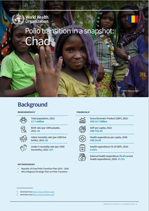 Chad Polio Transition Snapshot